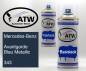 Preview: Mercedes-Benz, Avantgarde Blau Metallic, 343: 400ml Sprühdose + 400ml Klarlack - Set, von ATW Autoteile West.